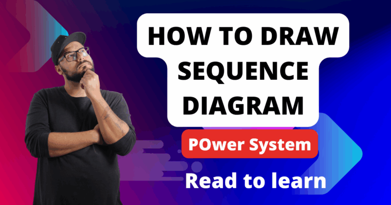 This images says how to draw sequence diagram of power system